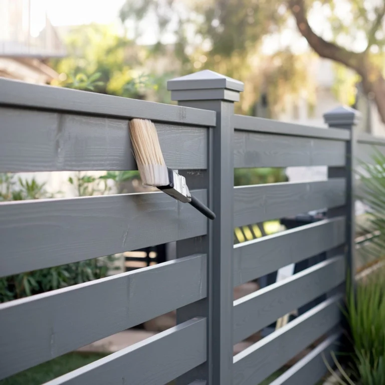 Timber Fence Painting