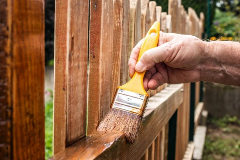 Timber Fence Painting